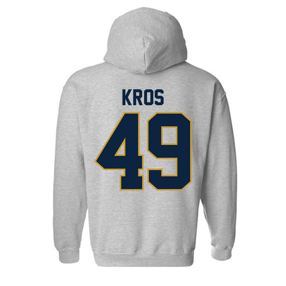 Notre Dame - NCAA Football : Andrew Kros - Classic Shersey Hooded Sweatshirt-3