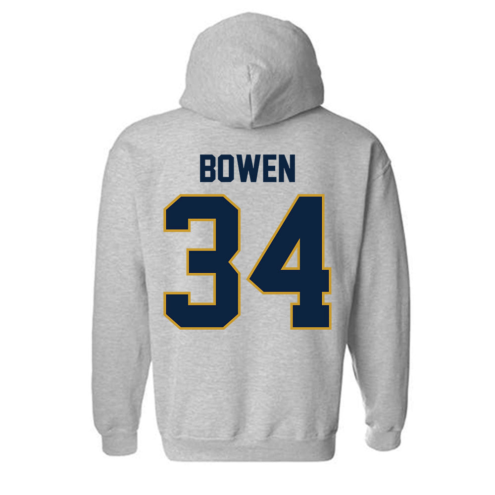 Notre Dame - NCAA Football : Drayk Bowen - Classic Shersey Hooded Sweatshirt-3
