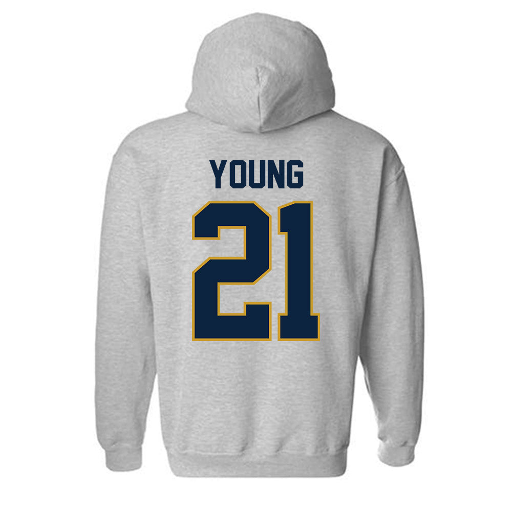Notre Dame - NCAA Football : Kedren Young - Classic Shersey Hooded Sweatshirt-2