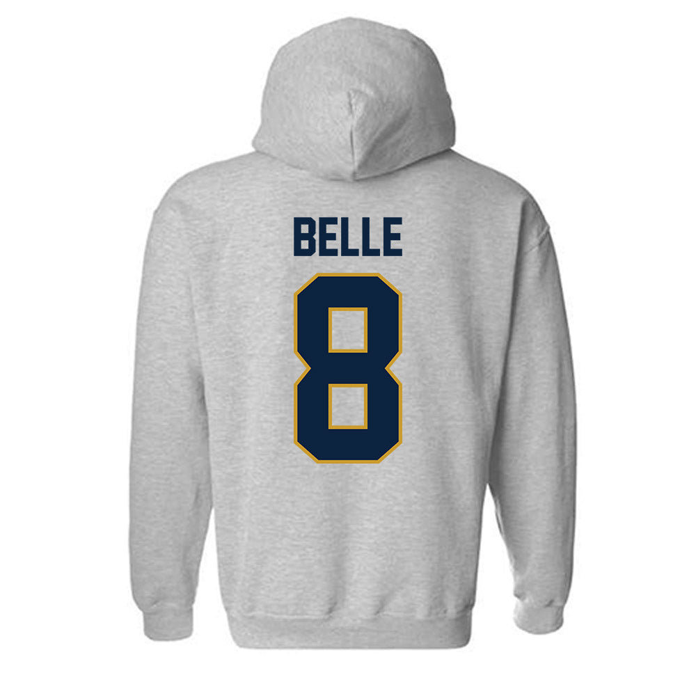 Notre Dame - NCAA Men's Ice Hockey : William Belle - Classic Shersey Hooded Sweatshirt-1