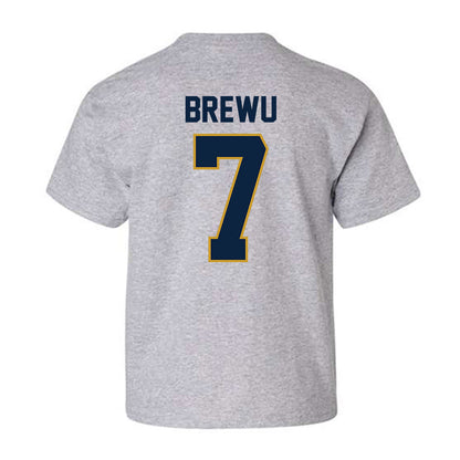 Notre Dame - NCAA Football : Francis Brewu - Classic Shersey Youth T-Shirt-1