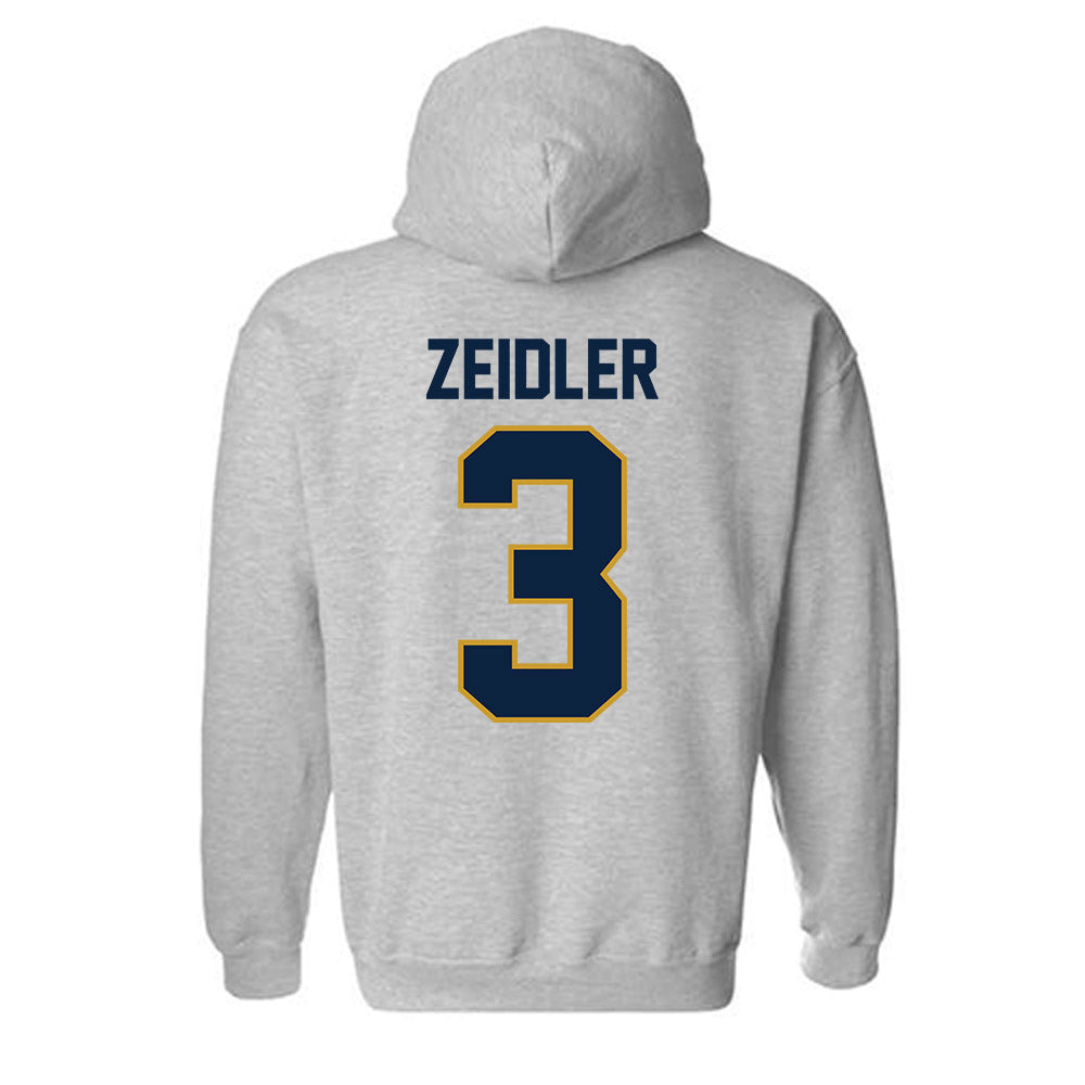 Notre Dame - NCAA Women's Volleyball : Portia Zeidler - Classic Shersey Hooded Sweatshirt-3