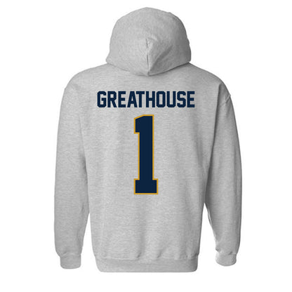 Notre Dame - NCAA Football : Jaden Greathouse - Classic Shersey Hooded Sweatshirt-3