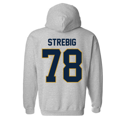 Notre Dame - NCAA Football : Owen Strebig - Classic Shersey Hooded Sweatshirt-2