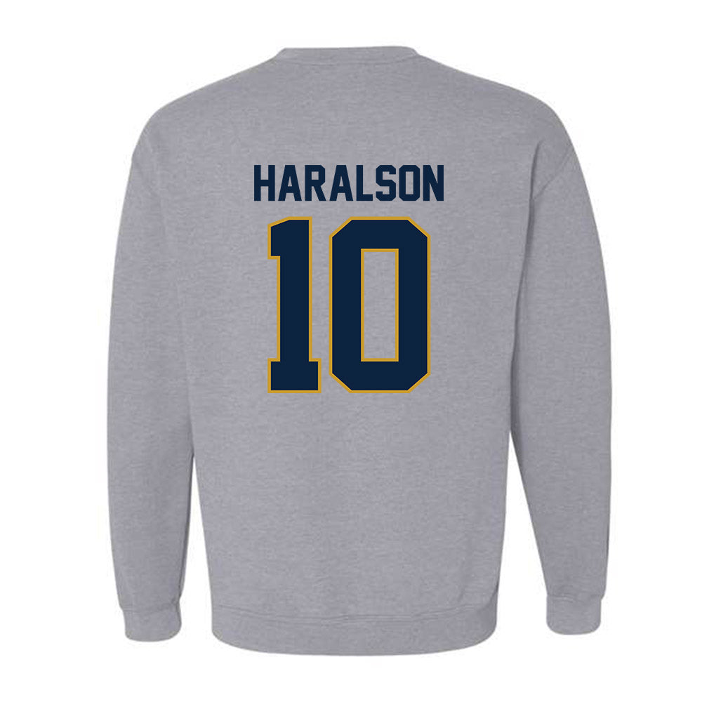 Notre Dame - NCAA Men's Basketball : Jalen Haralson - Classic Shersey Crewneck Sweatshirt-1