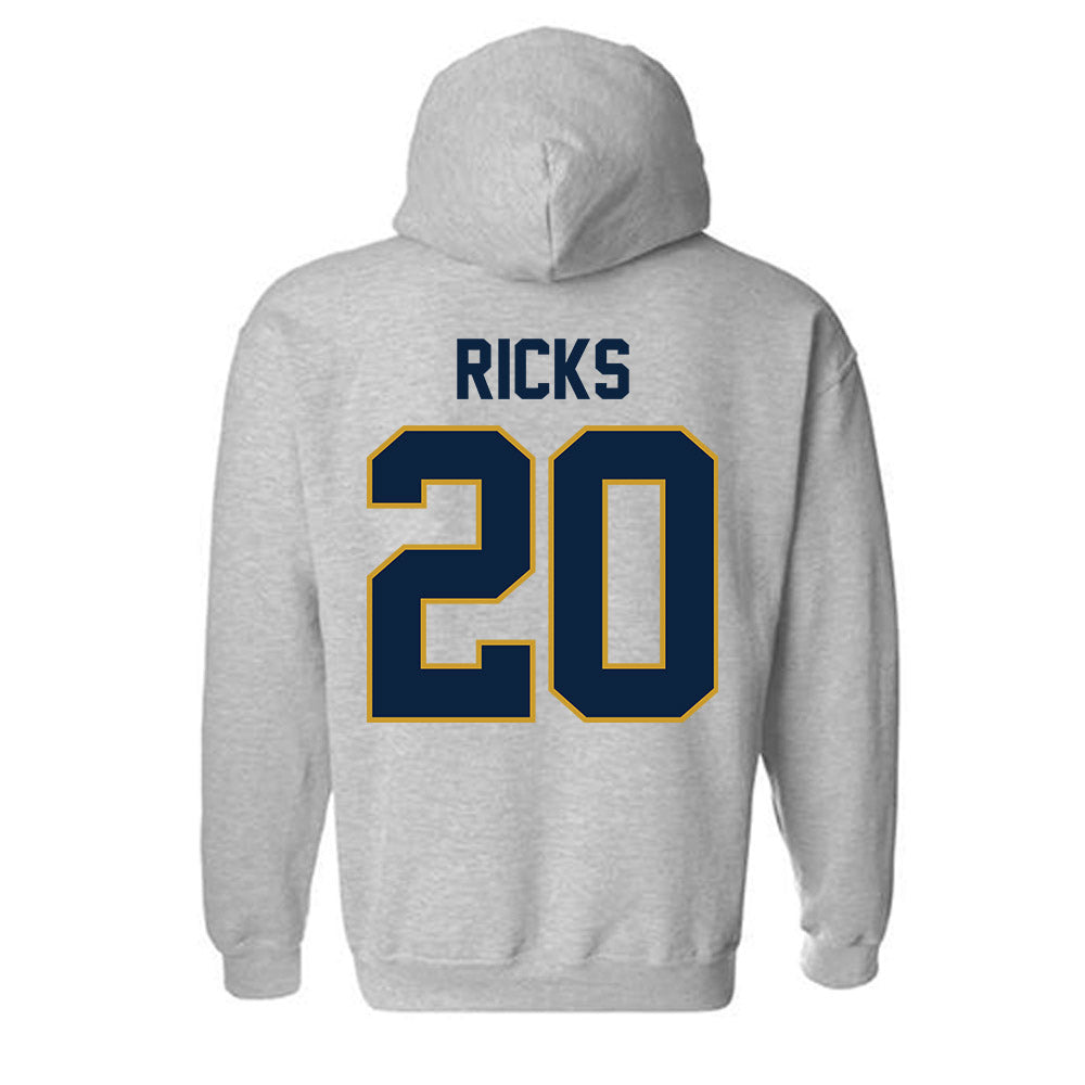 Notre Dame - NCAA Baseball : Caleb Ricks - Classic Shersey Hooded Sweatshirt-3