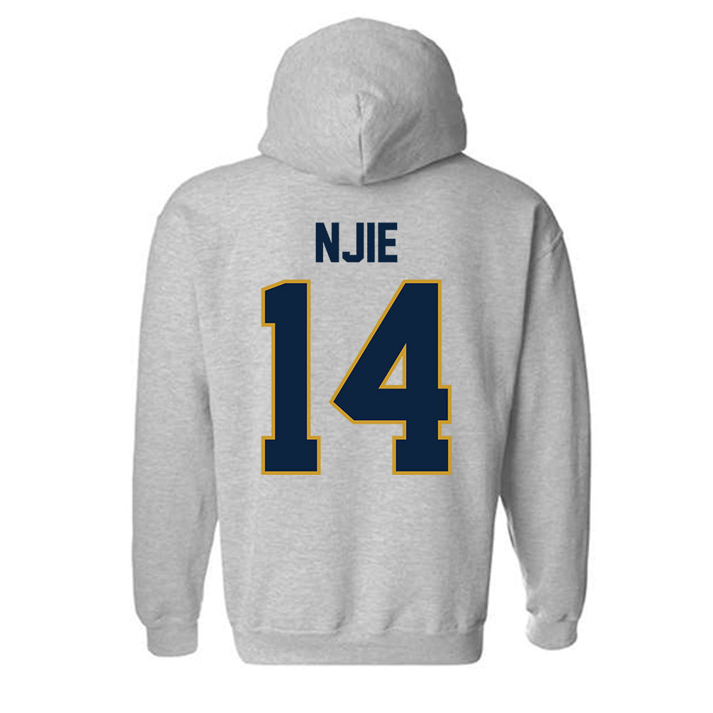 Notre Dame - NCAA Men's Basketball : Kebba Njie - Classic Shersey Hooded Sweatshirt-2