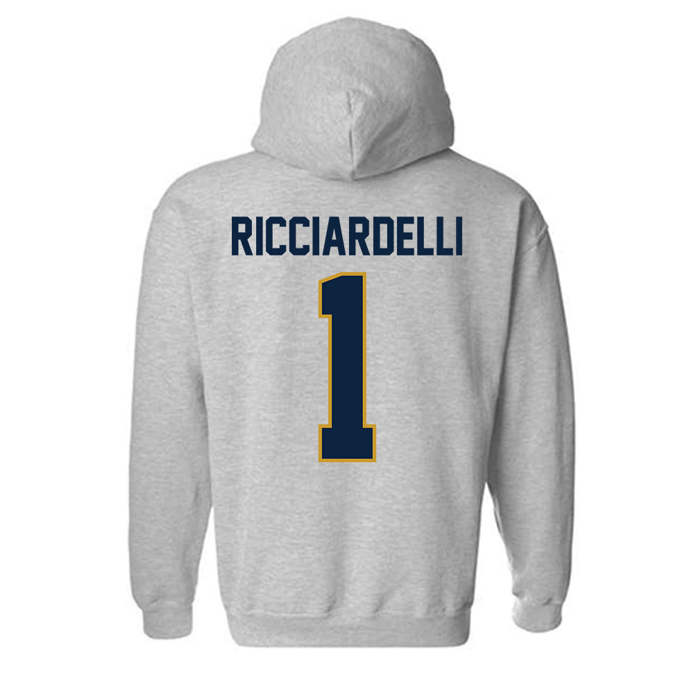 Notre Dame - NCAA Men's Lacrosse : Thomas Ricciardelli - Classic Shersey Hooded Sweatshirt-2