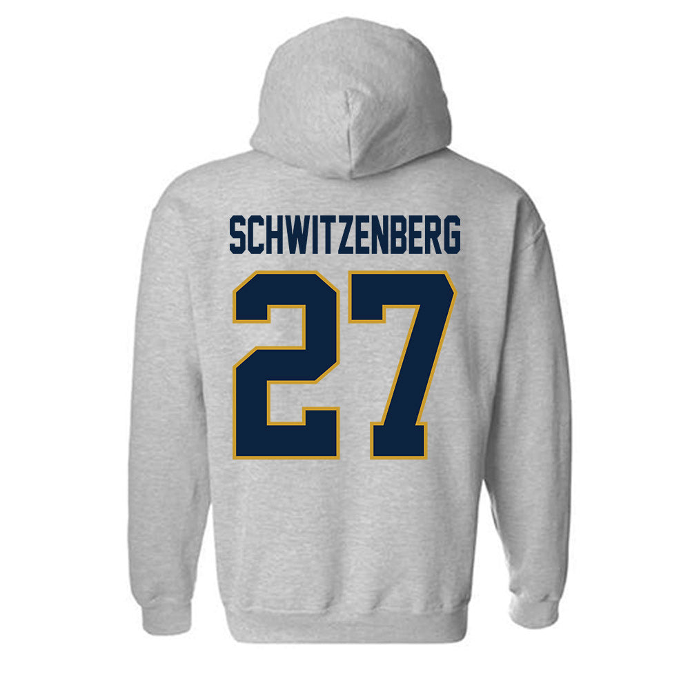 Notre Dame - NCAA Men's Lacrosse : Nate Schwitzenberg - Classic Shersey Hooded Sweatshirt-3