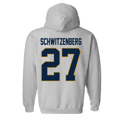 Notre Dame - NCAA Men's Lacrosse : Nate Schwitzenberg - Classic Shersey Hooded Sweatshirt-3