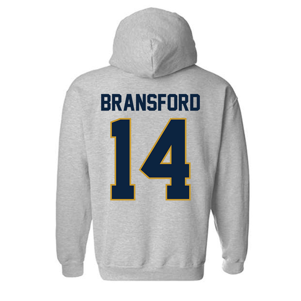 Notre Dame - NCAA Women's Basketball : Kk Bransford - Classic Shersey Hooded Sweatshirt-2
