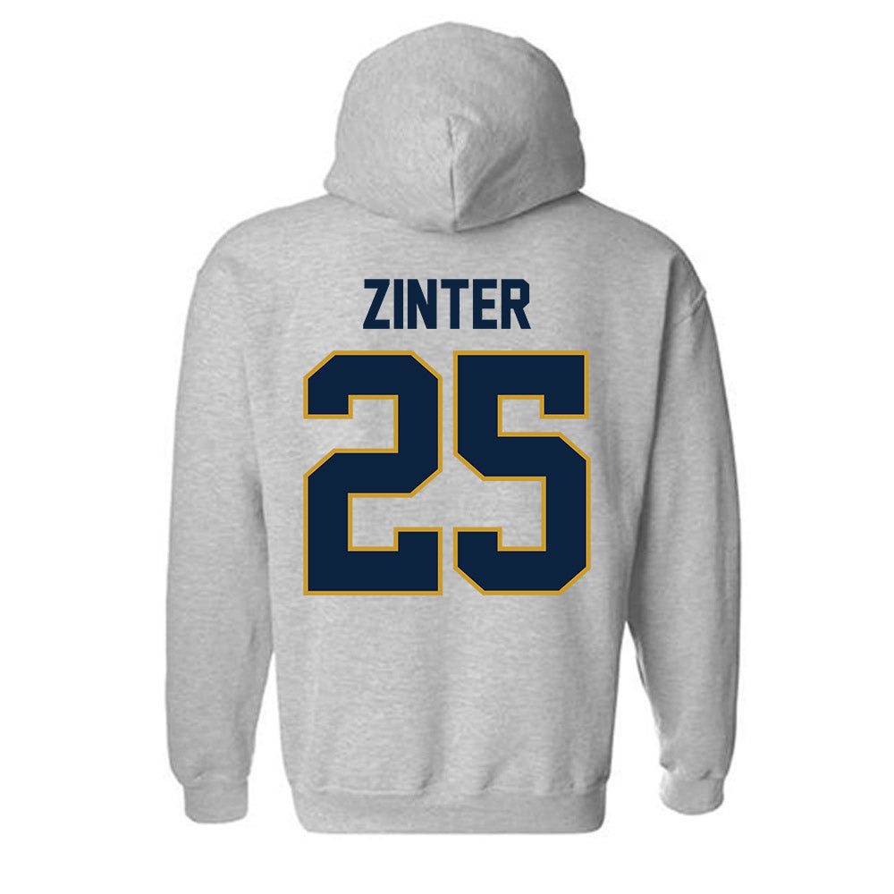 Notre Dame - NCAA Football : Preston Zinter - Classic Shersey Hooded Sweatshirt-2