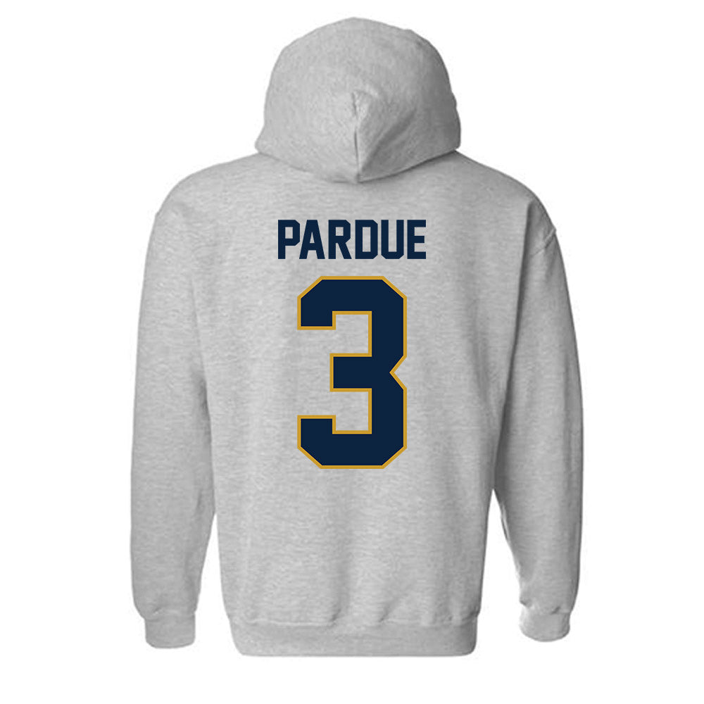 Notre Dame - NCAA Men's Ice Hockey : Charlie Pardue - Classic Shersey Hooded Sweatshirt-1