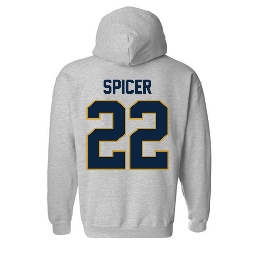 Notre Dame - NCAA Men's Soccer : Nolan Spicer - Classic Shersey Hooded Sweatshirt-2