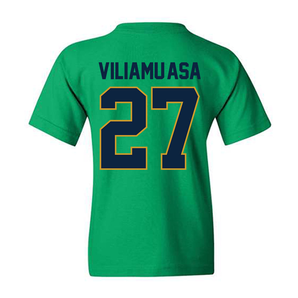 Notre Dame - NCAA Football : Kyngstonn Viliamu-Asa - Classic Shersey Youth T-Shirt-1