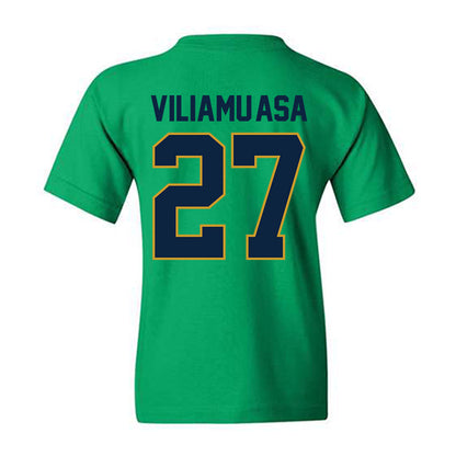 Notre Dame - NCAA Football : Kyngstonn Viliamu-Asa - Classic Shersey Youth T-Shirt-1