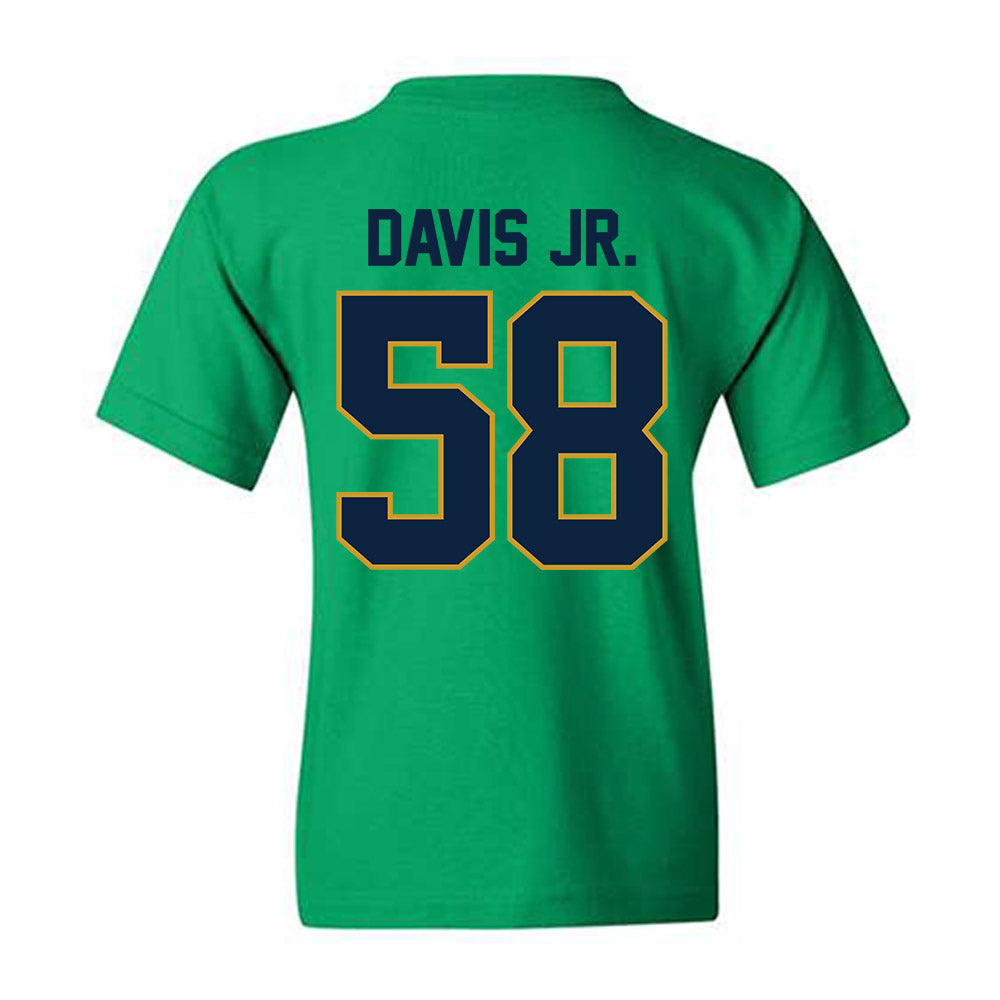 Notre Dame - NCAA Football : Thomas Davis Jr. - Classic Shersey Youth T-Shirt-1