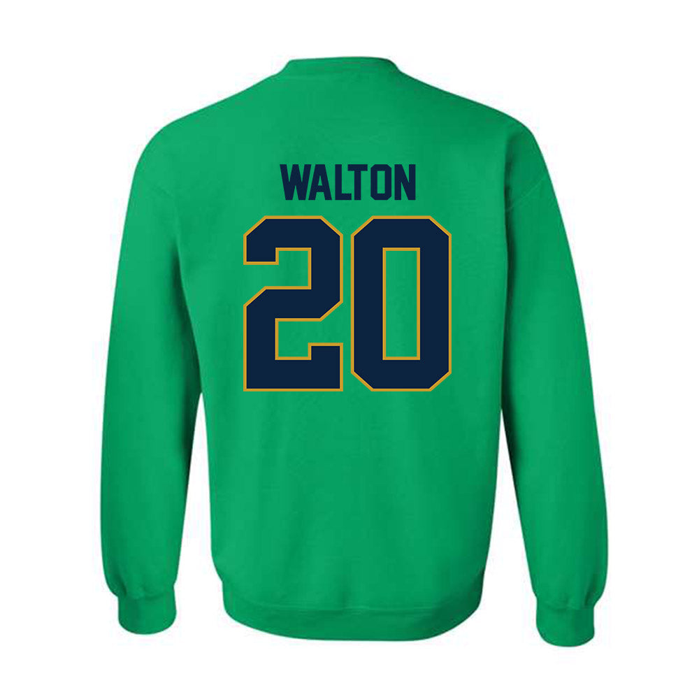 Notre Dame - NCAA Football : Jonaz Walton - Classic Shersey Crewneck Sweatshirt-1