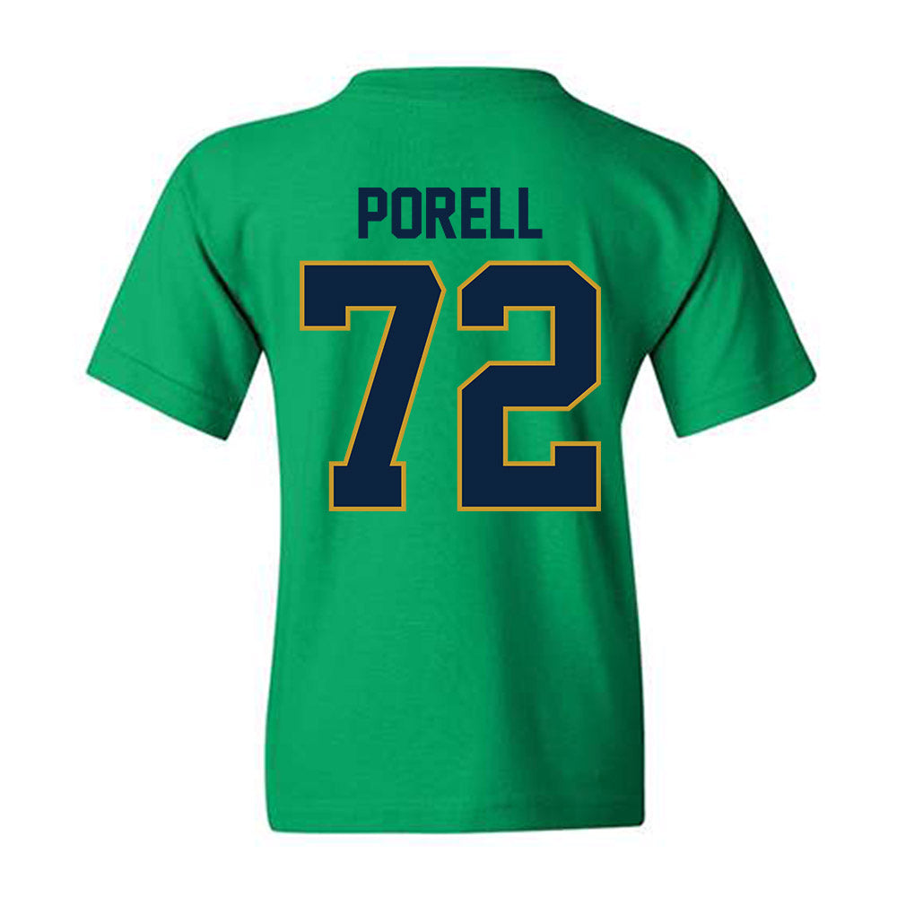 Notre Dame - NCAA Men's Lacrosse : Thomas Porell - Classic Shersey Youth T-Shirt-1