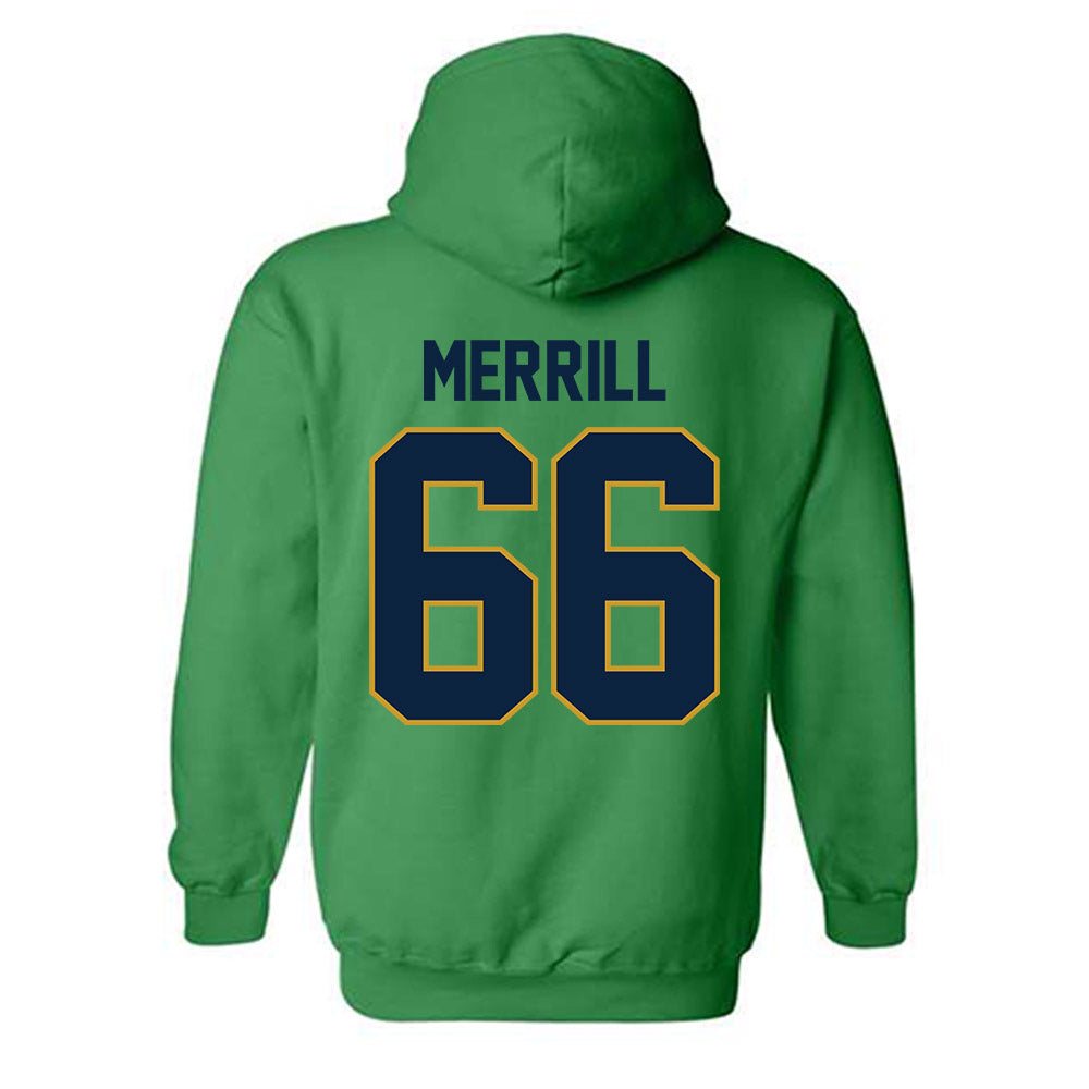 Notre Dame - NCAA Football : Tyler Merrill - Classic Shersey Hooded Sweatshirt-1