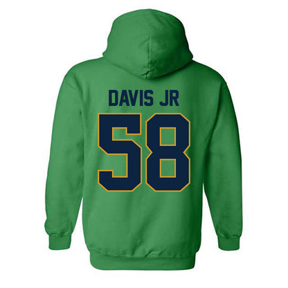Notre Dame - NCAA Football : Thomas Davis Jr - Classic Shersey Hooded Sweatshirt-1