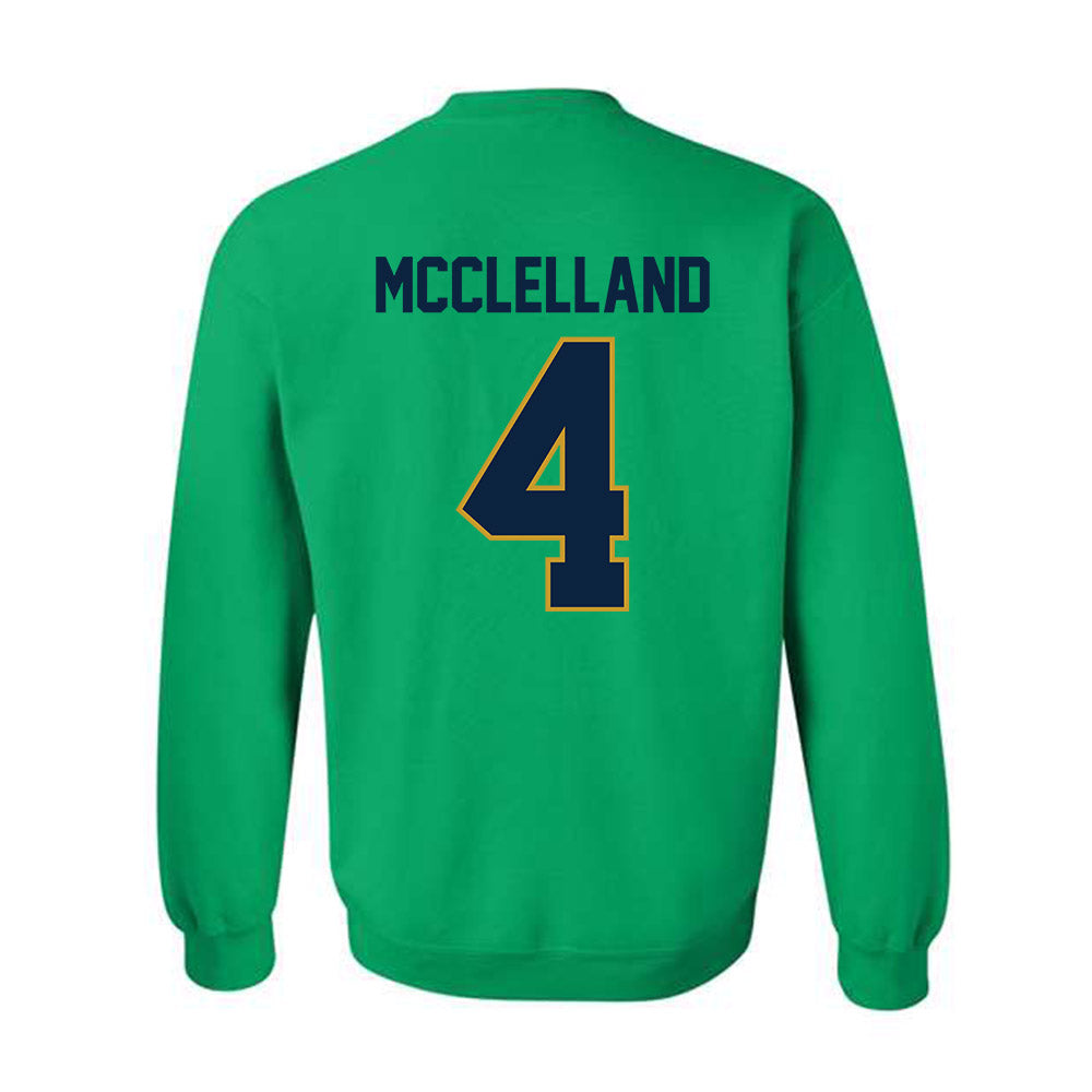 Notre Dame - NCAA Women's Lacrosse : Ellie McClelland - Classic Shersey Crewneck Sweatshirt-1