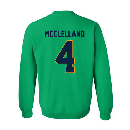 Notre Dame - NCAA Women's Lacrosse : Ellie McClelland - Classic Shersey Crewneck Sweatshirt-1