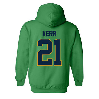 Notre Dame - NCAA Men's Ice Hockey : Jaedon Kerr - Classic Shersey Hooded Sweatshirt-1