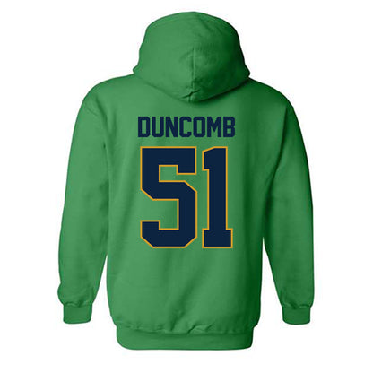 Notre Dame - NCAA Men's Basketball : Logan Duncomb - Classic Shersey Hooded Sweatshirt-1