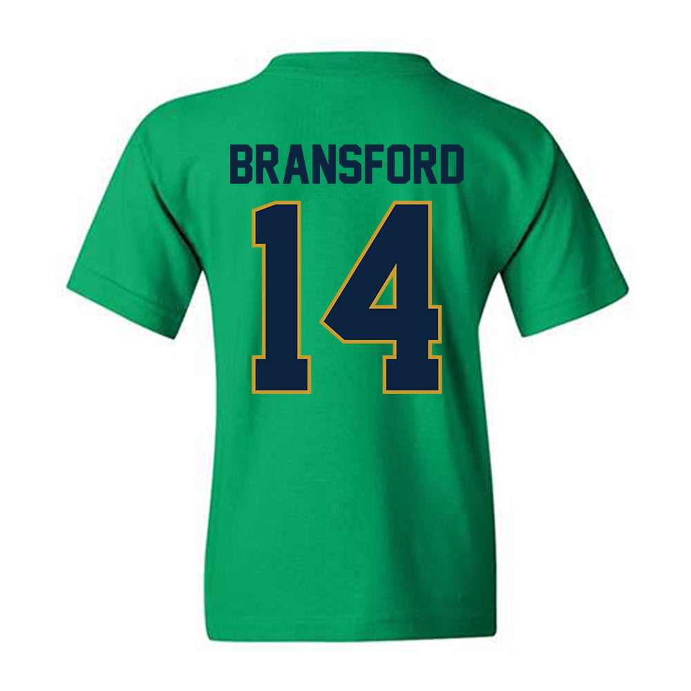 Notre Dame - NCAA Women's Basketball : Kk Bransford - Classic Shersey Youth T-Shirt-1