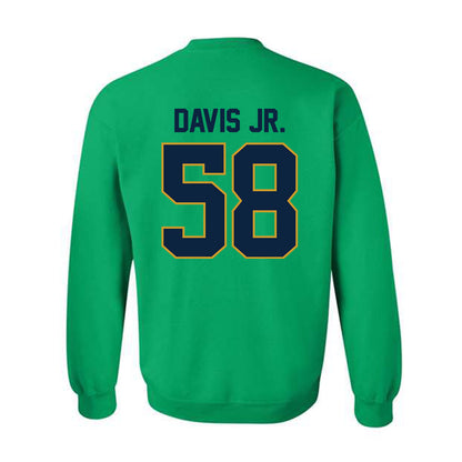 Notre Dame - NCAA Football : Thomas Davis Jr. - Classic Shersey Crewneck Sweatshirt-1