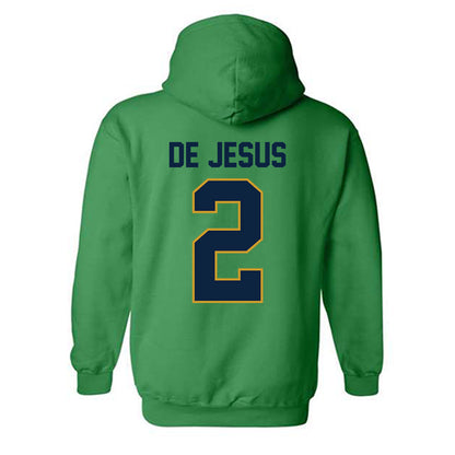 Notre Dame - NCAA Women's Basketball : Vanessa de Jesus - Classic Shersey Hooded Sweatshirt-1