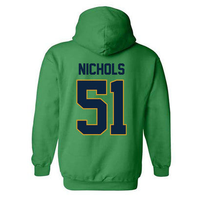 Notre Dame - NCAA Football : Ben Nichols - Classic Shersey Hooded Sweatshirt-1