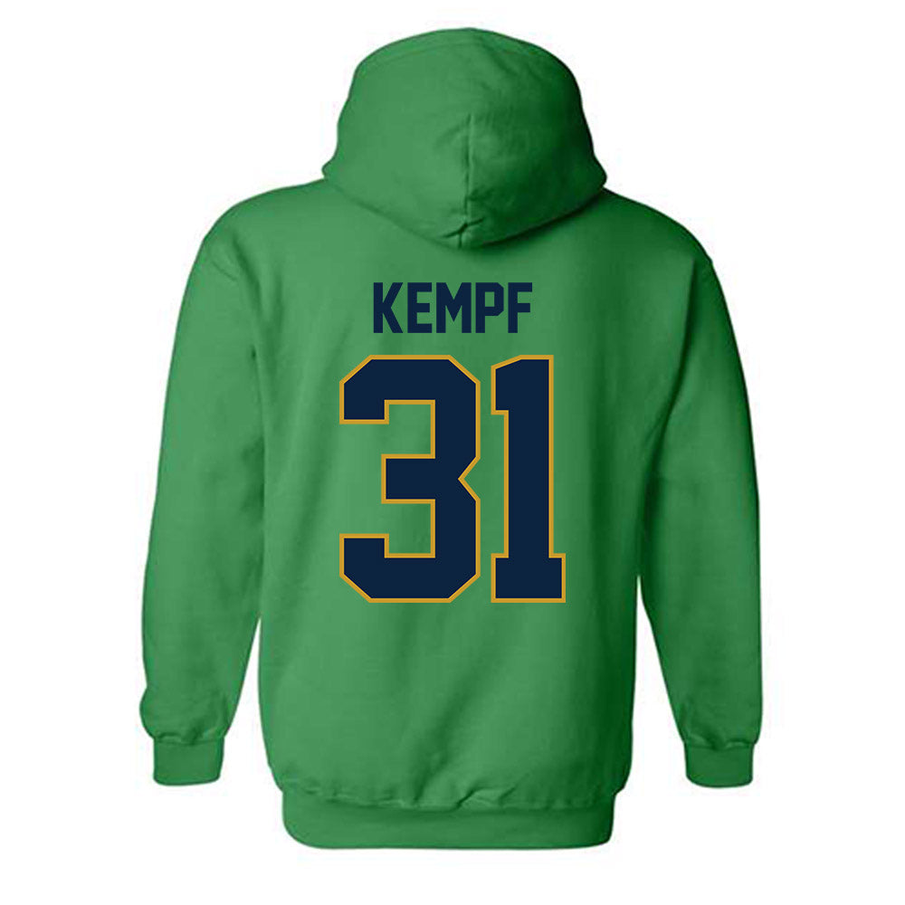Notre Dame - NCAA Men's Ice Hockey : Nicholas Kempf - Classic Shersey Hooded Sweatshirt