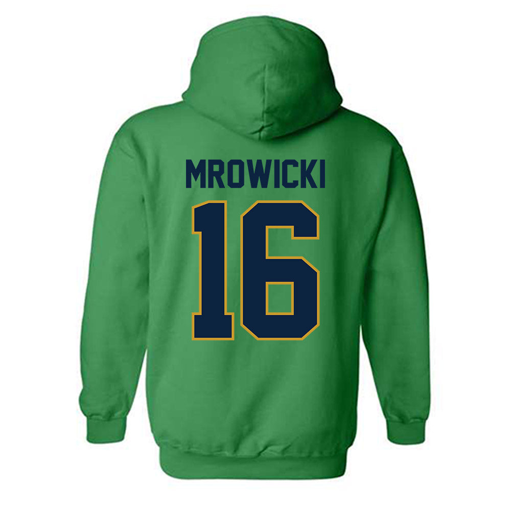 Notre Dame - NCAA Women's Soccer : Meghan Mrowicki - Classic Shersey Hooded Sweatshirt-1