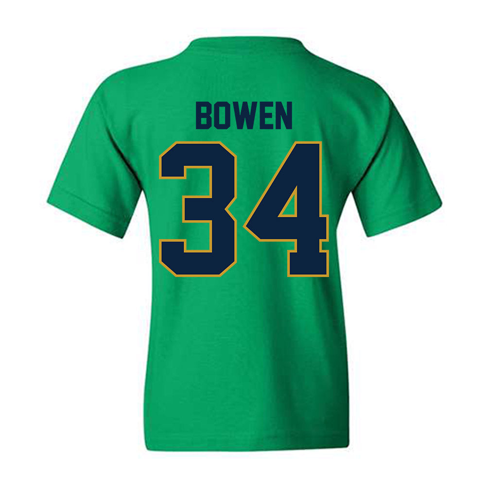 Notre Dame - NCAA Football : Drayk Bowen - Classic Shersey Youth T-Shirt-1