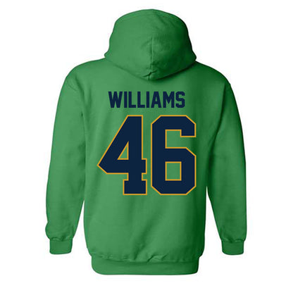 Notre Dame - NCAA Football : Matt Williams - Classic Shersey Hooded Sweatshirt-1