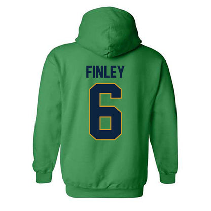 Notre Dame - NCAA Men's Lacrosse : Fisher Finley - Classic Shersey Hooded Sweatshirt-1