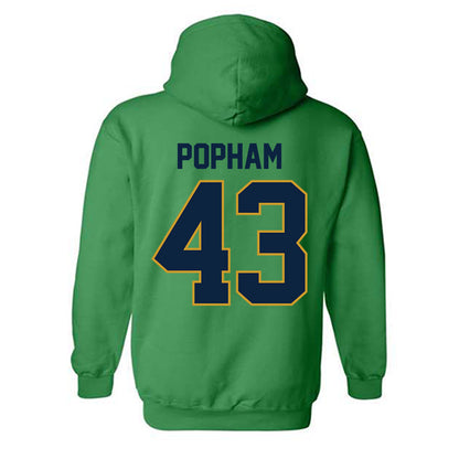 Notre Dame - NCAA Men's Lacrosse : Bo Popham - Classic Shersey Hooded Sweatshirt-1