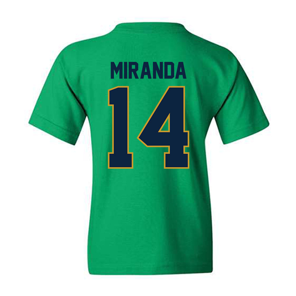 Notre Dame - NCAA Baseball : Shane Miranda - Classic Shersey Youth T-Shirt-1