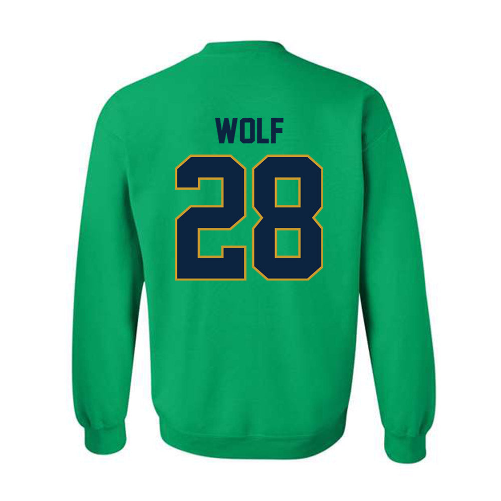 Notre Dame - NCAA Baseball : Rhys Wolf - Classic Shersey Crewneck Sweatshirt-1