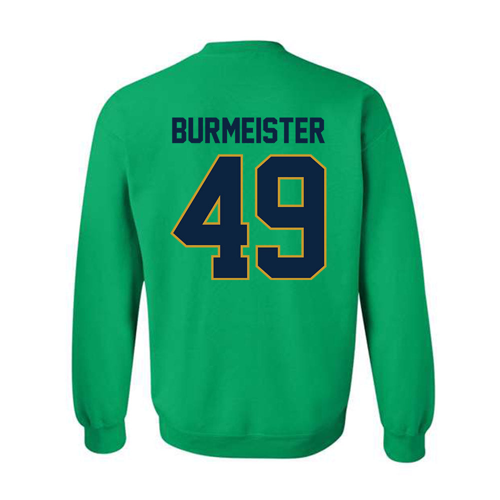Notre Dame - NCAA Men's Lacrosse : Ben Burmeister - Classic Shersey Crewneck Sweatshirt-1