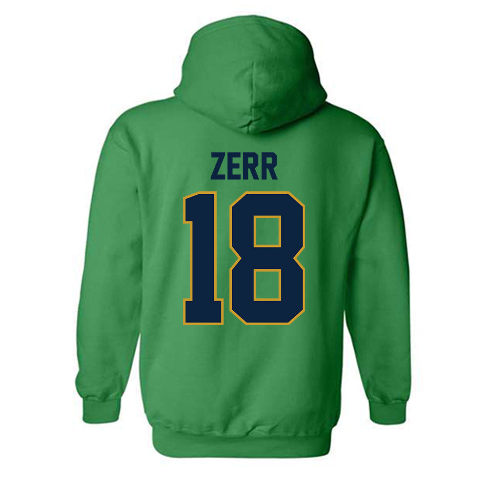 Notre Dame - NCAA Baseball : Aiden Zerr - Classic Shersey Hooded Sweatshirt-1