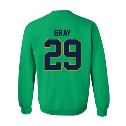 Notre Dame - NCAA Football : Christian Gray - Classic Shersey Crewneck Sweatshirt-1