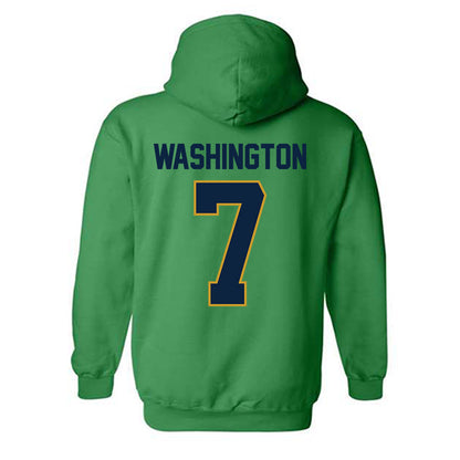 Notre Dame - NCAA Football : Tyrus Washington - Classic Shersey Hooded Sweatshirt-1