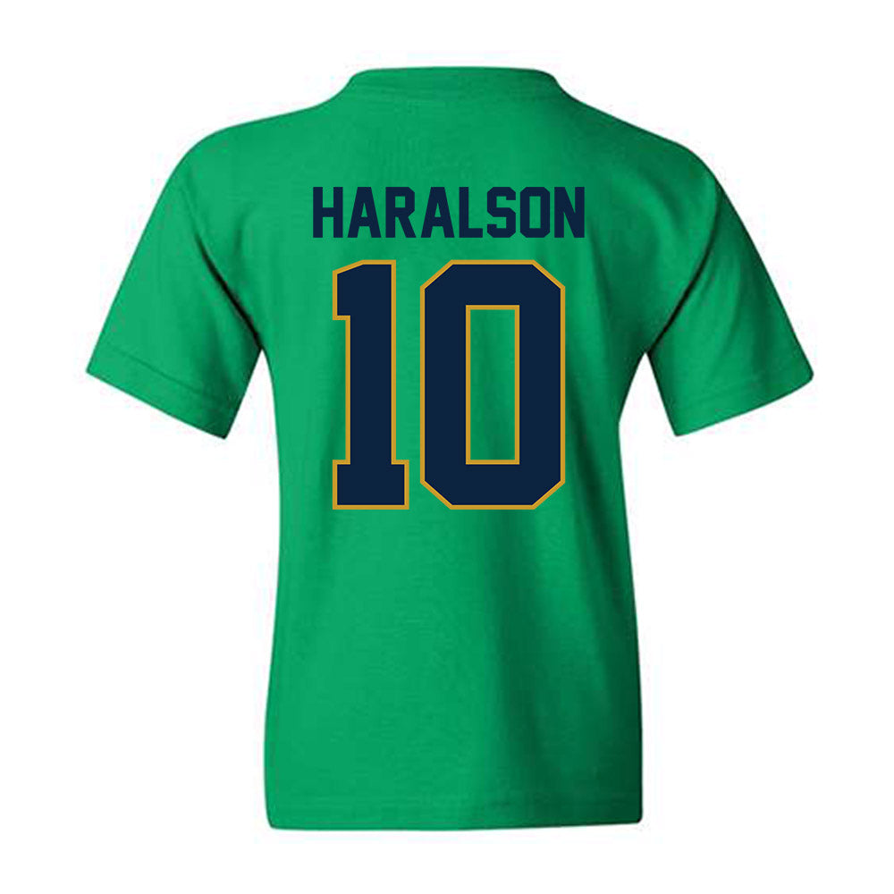 Notre Dame - NCAA Men's Basketball : Jalen Haralson - Classic Shersey Youth T-Shirt-1