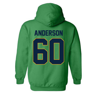 Notre Dame - NCAA Football : Max Anderson - Classic Shersey Hooded Sweatshirt-1