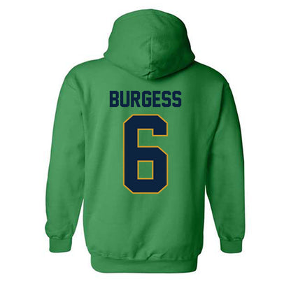 Notre Dame - NCAA Football : Christopher Burgess - Classic Shersey Hooded Sweatshirt-1