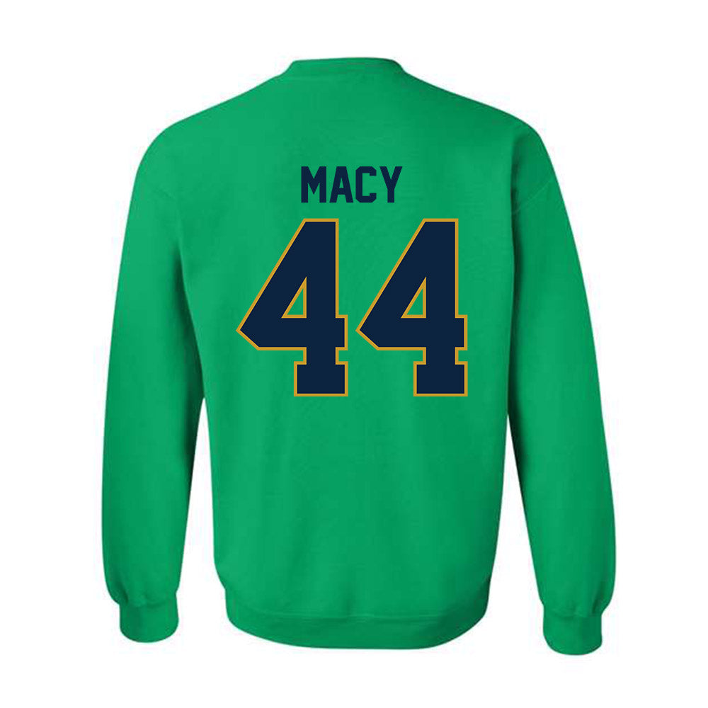Notre Dame - NCAA Women's Basketball : Leah Macy - Classic Shersey Crewneck Sweatshirt-1