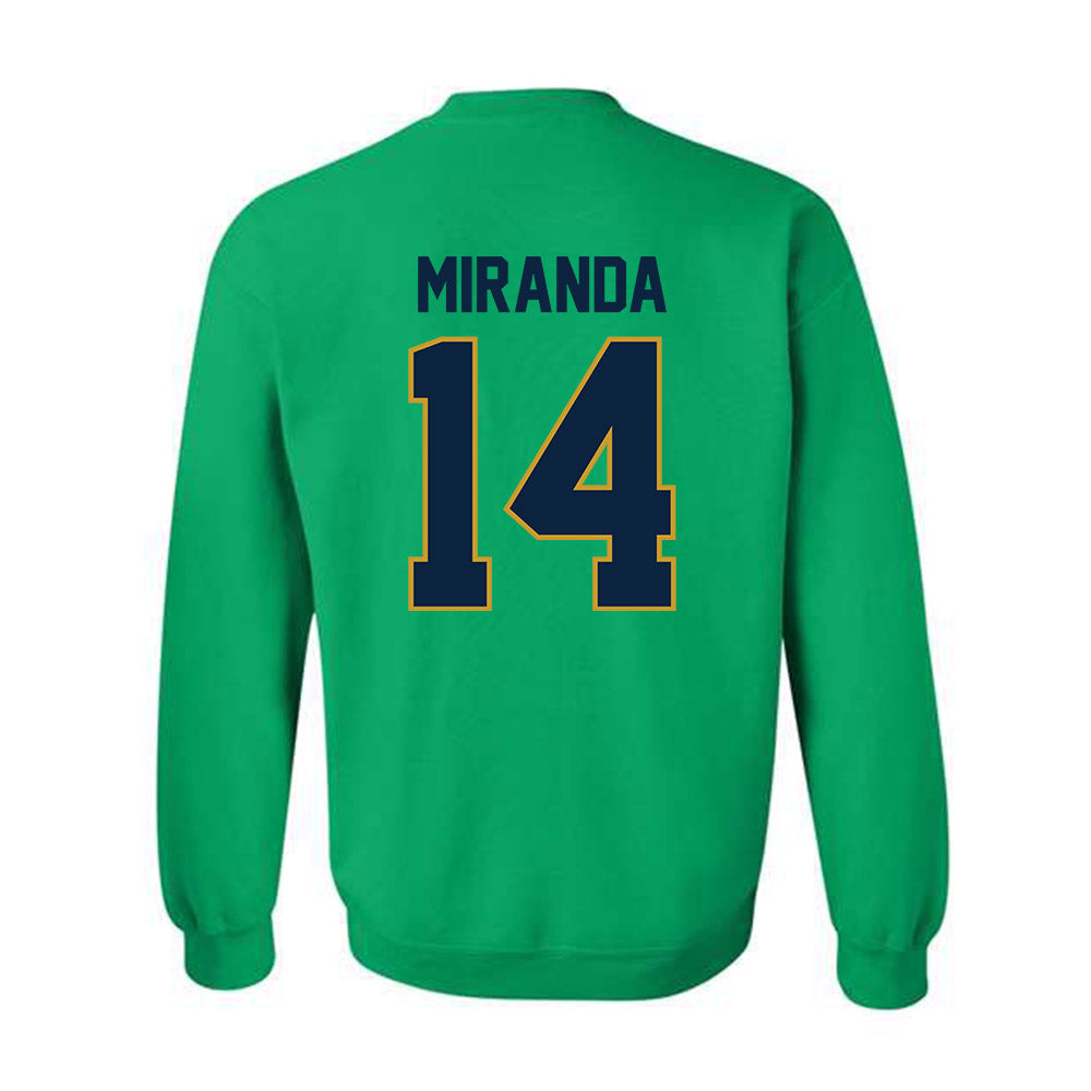Notre Dame - NCAA Baseball : Shane Miranda - Classic Shersey Crewneck Sweatshirt-1